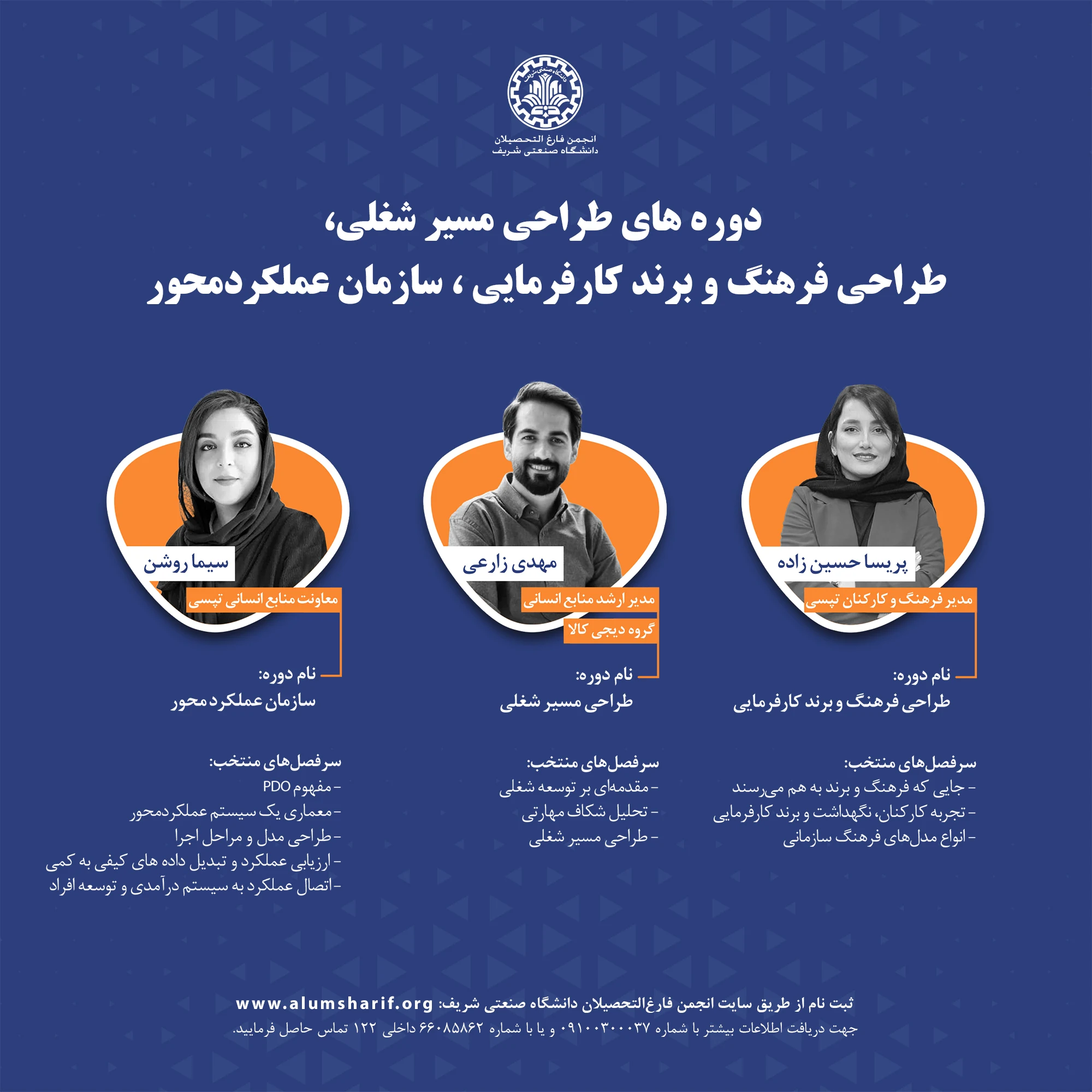 بسته ۱: دوره های طراحی مسیر شغلی ، طراحی فرهنگ و برند کارفرمایی ، سازمان عملکردمحور 1 بسته ۱: دوره های طراحی مسیر شغلی ، طراحی فرهنگ و برند کارفرمایی ، سازمان عملکردمحور